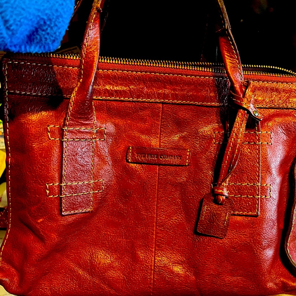 Frye leather bag with crossbody strap.